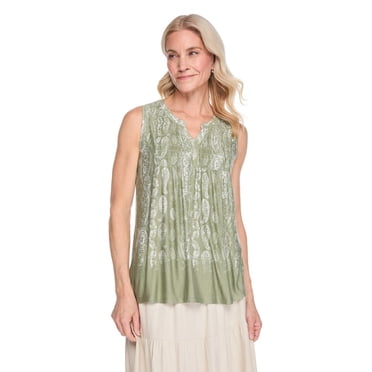 Iyla Women's Border Printed Top