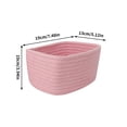 thumbnail image 2 of Chmadoxn Storage Trunks,Closet Organizers and Storage, Organization and Storage, Storage Bins, Rope Storage Basket Large Capacity Living Room Storage Basket Storage Basket storage basket, 2 of 6