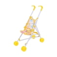 thumbnail image 3 of Milaget Poussette pour Poupée Bébé, Jeu d'Imitation, Décoration de Maison de Poupée, Jouet Chariot Poussoir Jaune, 3 of 9