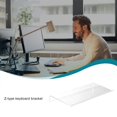 thumbnail image 5 of Acrylic Tilted Computer Keyboard Holder Clear Keyboard Stand For Easy Ergonomic Typing Office Desk Home School, 5 of 5