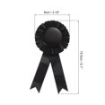 thumbnail image 2 of Unique Bargains Ruban de Récompense Vierge, Ruban de Rosette Ruban de Reconnaissance de Prix Honorable, Noir, Lot de 12, 2 of 5