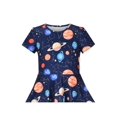 thumbnail image 4 of Girls Dress Astronomy Saturn Venus Solar System Short Sleeve 8 Years, 4 of 6