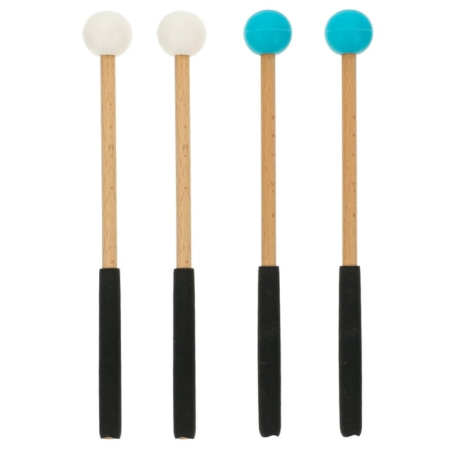 CUITING 2 Pairs of Tongue Drum Drumsticks Percussion Instrument Sticks Musical Instruments