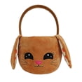 thumbnail image 1 of Way To Celebrate Easter Plush 10.5inch Easter Bunny Basket, brown, 1 of 3