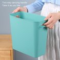thumbnail image 3 of serony Large Trash Can Wastebasket Garbage Container Solid Color Solid Color Waste High-Capacity Organizers for Home Sundries Toiletries Storage Blue, 3 of 9
