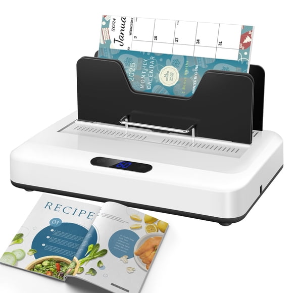 Thermal Binding Machine, 500 Sheets Capacity, No Preheat Time, Digital Touch Panel with Air Cooling, Electric Binder for A4/A5/Letter Size Business Documents, Office and Home Proj
