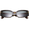 thumbnail image 2 of FEISEDY Creative Rectangle Sunglasses Women Fashion Thick Frame UV400 Protection B2462, 2 of 6