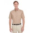 thumbnail image 1 of Harriton Chemise en Sergé à Manches Courtes pour Hommes Foundation 100 % Coton avec Teflonâ„¢, 1 of 3