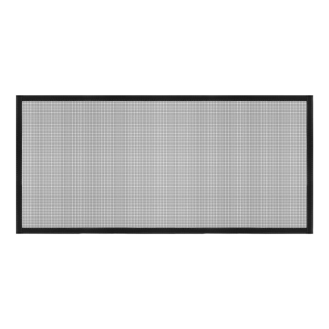 Uxcell Window Screen Mesh, 28" x 59" DIY Fiberglass Netting Mesh Black Frame with Hook and Loop Adhesive Edging