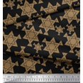 thumbnail image 2 of Soimoi Poly Georgette Fabric Star Tetrahedron Geometric Print Sewing Fabric Yard 42 Inch Wide, 2 of 3