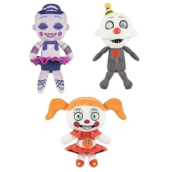 Five Night Plushies Plush Figure Toys Sets Gifts for Her & Him,FNAF Plush Figure Toys Sets,Gifts for Game Fans Foxy Plush Toys for Home Car Decor,8.8inch