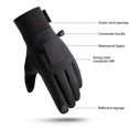 thumbnail image 4 of Men's Winter Thermal Gloves with Touchscreen Compatibility, Windproof Warm No Slip Grip for Outdoor Riding, Cycling, Skiing, Hiking, Work, and Cold Weather Activities Black XL, 4 of 5