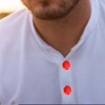 thumbnail image 3 of 2 Pieces Cufflinks for Men Suit Decors Shirts Decoration, Button Covers Men Gift Red, 3 of 8