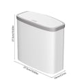 thumbnail image 3 of Dvkptbk bathroom trash can Bathroom Trash Can with Lid Small Garbage Can with Press Lid Plastic Wastebasket with Popup Lid for Toilet Office Bedroom Living Room, 3 of 6