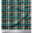 thumbnail image 1 of Soimoi Silk Fabric Plaid Check Print Sewing Fabric Yard 42 Inch Wide, 1 of 3