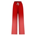 thumbnail image 5 of Pants for Women, Womens Fashionable Striped Printed Drawstring Wide Leg Pants, 5 of 5