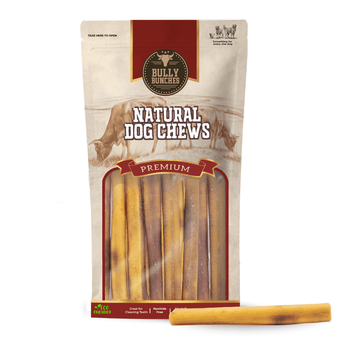 Bully Bunches 6" Thick Bully Sticks Odour Free All Natural Dog Chews 10 Pack