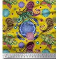 thumbnail image 1 of Soimoi polyester Crepe Fabric Mandala & Paisley Ethnic Decor Fabric Printed Yard 52 Inch Wide, 1 of 3