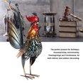 thumbnail image 3 of Rooster Ornament, Decorative Carved Rooster Statue Hollow Detachable Tail High Temperature Baking Process Wide Application  For Garden For Indoor, 3 of 8