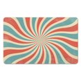 thumbnail image 1 of Add Boho Chic to Your Bathroom - Non-Slip Half Circle Bath Mat, Cute Bohemian Theme, Ideal for Bedroom, Home Decor, Semi Round Shower Rug, Machine Washable, Retro Sun Design, 20x32 inch, 1 of 5