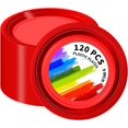 thumbnail image 1 of CC-SLZP 120 PCS Red Plastic Plates, 9 Inch Disposable Dinner Plates for Party Heavy Duty Plastic Dinnerware Sets for Wedding Easter Picnic BBQ (Red, 9"), 1 of 7