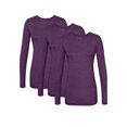 thumbnail image 1 of Sivvan Lot de 3 T-Shirts à Manches Longues Confort pour Femmes / T-Shirt sous-Blouse, 1 of 7