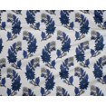 thumbnail image 4 of oneOone Polyester Lycra Fabric Leaves & Floral Block Printed Fabric 1 Yard 56 Inch Wide, 4 of 4
