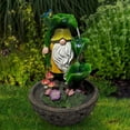 thumbnail image 2 of Angelo Décor Summer Sprinkle Gnome Fountain, 19", 2 of 5