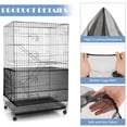 thumbnail image 5 of Oliegs Heated Blanket Mesh Bird Cover Cage Accessories Mesh Cover Large Splash Screen Bird Cover Chocolate, 5 of 5