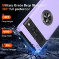thumbnail image 2 of KOMI for Google Pixel 7 Pro Case, Slim Fit Case for Pixel 7 Pro with Ring Holder Kickstand,[Military Grade Drop Tested] Dual Layer Shockproof Protective Phone Case for Pixel 7 Pro 6.7", Purple, 2 of 5