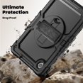 thumbnail image 2 of KOMI Case for Lenovo Tab K11 11'' 2024 / M11 TB330FU /Lenovo Xiaoxin Pad 2024 TB331FC, with Screen Protector, Hand Strap, Shoulder Strap, Rotating Stand Black, 2 of 5