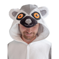 thumbnail image 2 of Ring-Tailed Lemur Kigurumi Unisex Adult Onesie Pajamas Animal One Piece Costume Cosplay Sleepwear (Regular), 2 of 10