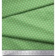 thumbnail image 2 of Soimoi Green Rayon Fabric Quaterfoil Damask Decor Fabric Printed Yard 42 Inch Wide, 2 of 3