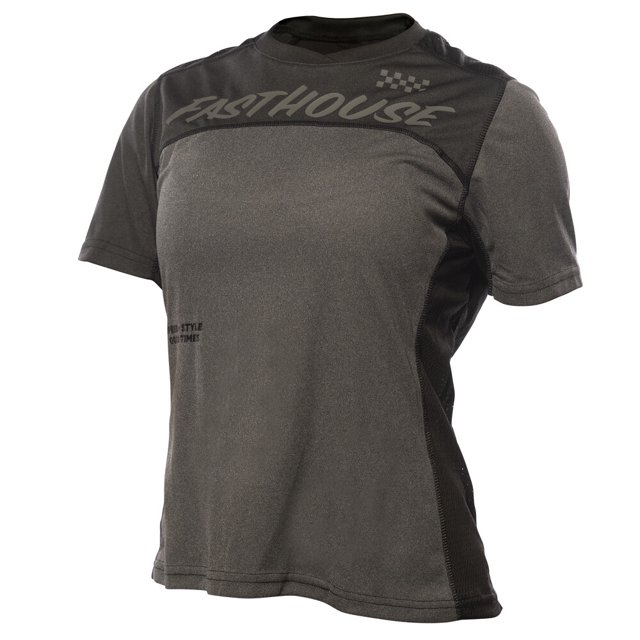 FASTHOUSE , JERSEY de Mercure SS Classique pour Femmes, Noir/charbon de Bois, S