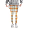 thumbnail image 1 of QIPOPIQ Leggings à Carreaux pour Filles en Liquidation, 1 of 5