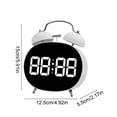thumbnail image 3 of shyuyusa Small Silent Desktop Clock, Compact Bedroom Time Tool, Minimalist Decorative Timepiece for Indoor Household Rest Area, 3 of 6