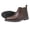 Dark Brown, variant on UKAP Mens Chelsea Boot Pull On Ankle Boots Waterproof Dress Booties Office Shoes Comfort Black A 8.5