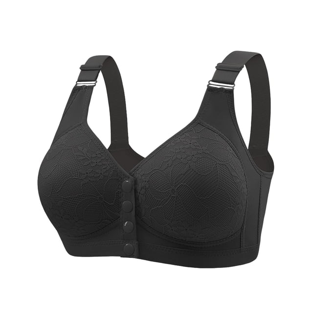 Yuzhih Seamless Front Closure Bras for Women No Underwire with Support Bra Full Coverage Soft Bralettes