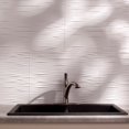 thumbnail image 2 of FASÄDE Waves Decorative Vinyl Backsplash Panel in Gloss White (6X6 Inch Sample), 2 of 5