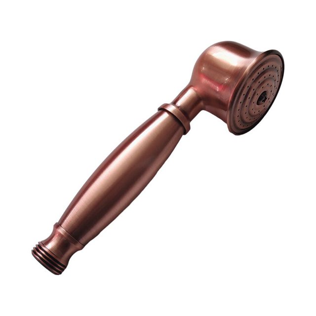 Langgg Rétro Salle de Bain Pommeau de Douche Portable Pulvérisateur de Robinet Haute Pression Résistant à l'Usure Support de Douches à Main Bronze Rouge