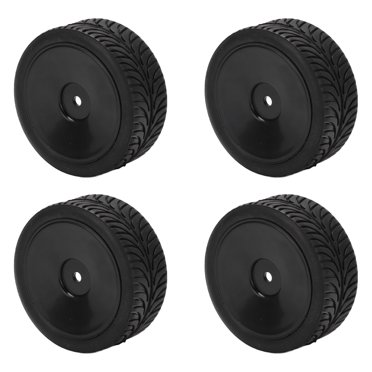 Demonsen 4Pcs RC Rubber Tires 65mm Closed Tires With Arc Pattern For WLToys 144001 RC 1/14 Off Road Vehicle,RC Car Front Tire Rear Tire,RC Car Wheel