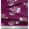 thumbnail image 3 of Soimoi Poly Georgette Fabric Leaves & Floral Artistic Decor Fabric Printed Yard 42 Inch Wide, 3 of 5