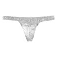 thumbnail image 1 of Penkiiy String Transparent pour Hommes g-Strings Bikini sous-Vêtements en Maille Transparente String pour Homme G Blanc, 1 of 1