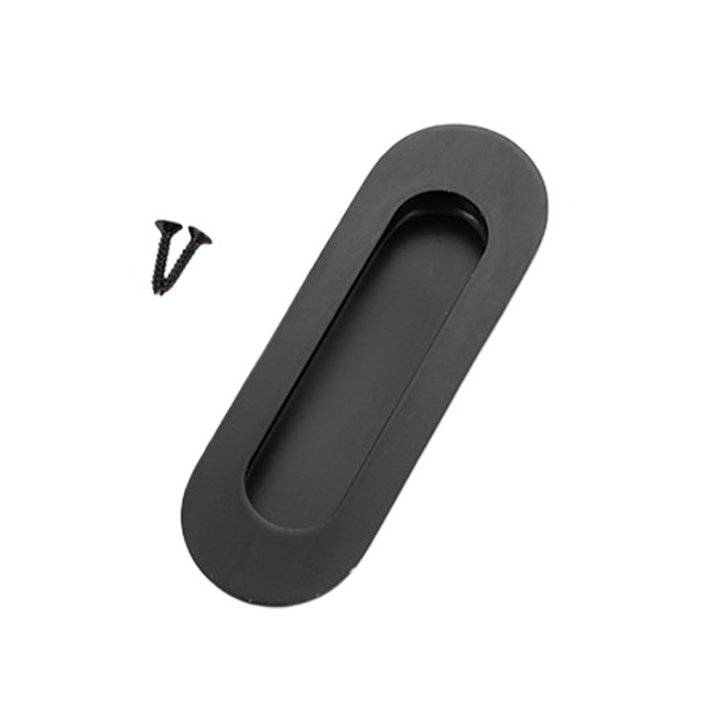 ZheElen Poignée de Cabinet en Acier Inoxydable Solide Invisible et Durable Plus Coordonnée Noir Circulaire Foncé