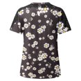 thumbnail image 5 of TopLLC Women's Plus Size Tops Short Sleeve Crewneck T Shirt Loose Fit Lace Stitching Shirts Solid Hollow Out Ruffle Tunic Tops, 5 of 5