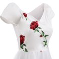 thumbnail image 5 of Pisexur Robe d'Invitée de Mariage pour Femme, Robe Vintage en Tulle à Broderie Florale, Sans Manches, Robe de Cocktail Formelle Évasée, Robe de Bal, de Fête, de Soirée, 5 of 5