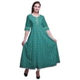 thumbnail image 1 of Bimba Robe Anarkali Imprimée pour Femmes, Robe Longue Maxi, Robe Ethnique, 1 of 1