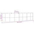 thumbnail image 4 of vidaXL Garden Raised Bed Grey 291x140x68 cm Powder-coated Steel, 4 of 4