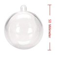 thumbnail image 2 of 50 PCS 4cm Transparent Fillable Balls Clear Fillable Ornaments Balls Christmas Tree Home Decoration, 2 of 10