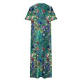 thumbnail image 4 of Ovzne Robes pour Femmes Robe Femme Robe Unie Ample Décontractée Mode Robe à Manches Longues Robe à Col à Manches Longues pour Femmes Robe de Vacances à Manches Longues Imprimée Liquidation, 4 of 6